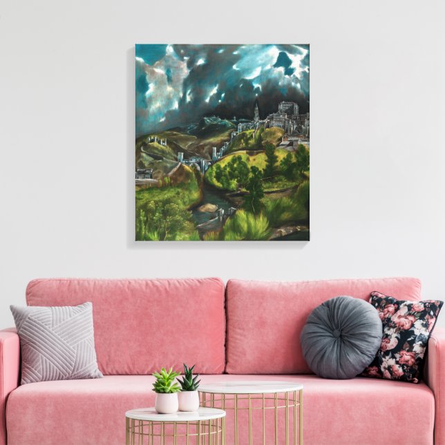 View of Toledo | El Greco | Canvas Print (Insitu(LivingRoom))