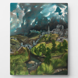 View of Toledo El Greco Plaque