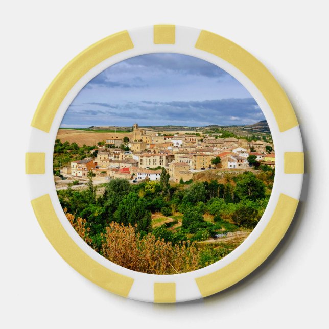 View of Torres del Rio Poker Chips (Front)