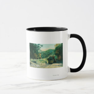 View of Train Entering Tunnel to Alum Rock Mug