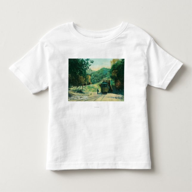View of Train Entering Tunnel to Alum Rock Toddler T-Shirt (Front)
