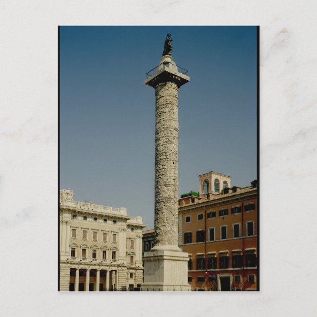 View of Trajan's Column, 113 AD Postcard (Front)