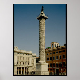 View of Trajan's Column, 113 AD Poster