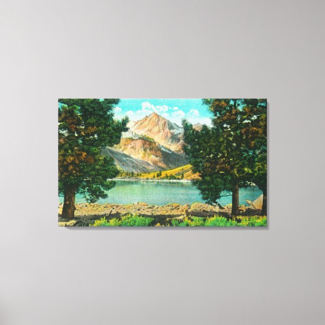 View of Twin Lakes near Bridgeport Canvas Print (Front)