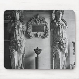 View of two caryatids from the Caryatids' Mouse Pad