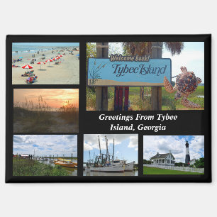 View of Tybee Island, Georgia  Magnet