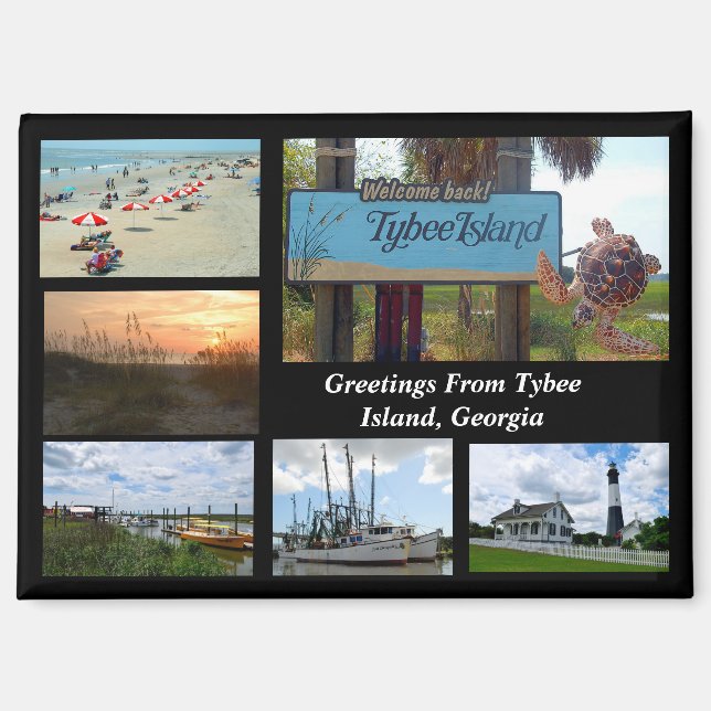 View of Tybee Island, Georgia  Magnet (Front)