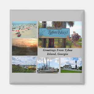 View of Tybee Island, Georgia Magnet