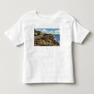 View of Union Bluffs Rocks and Surf at York Toddler T-Shirt