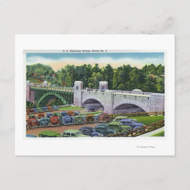 View of US Hwy Route 9 Bridge Postcard (Front)