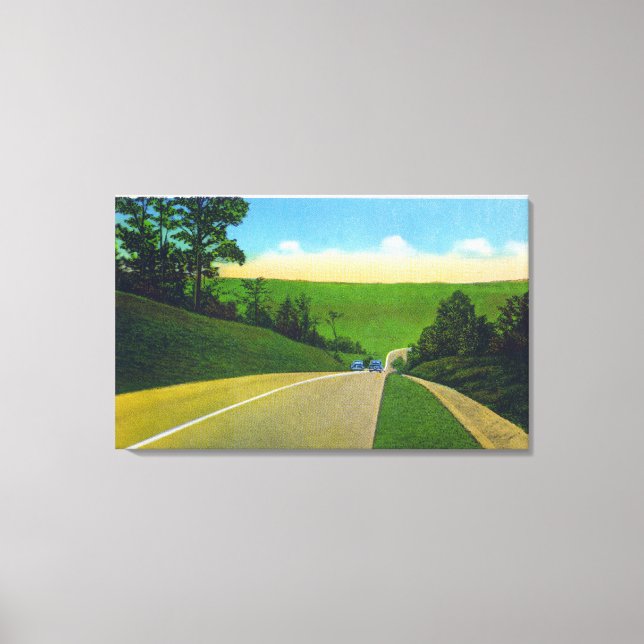 View of US Route 20 Canvas Print (Front)