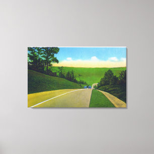 View of US Route 20 Canvas Print