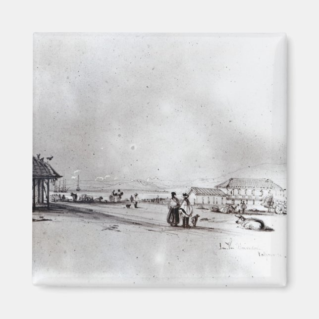 View of Valparaiso, 1834 Magnet (Front)