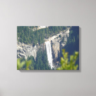 View of Vernal Falls from Glacier Point, CA Canvas Print