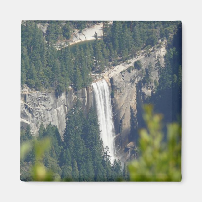 View of Vernal Falls from Glacier Point, CA Magnet (Front)