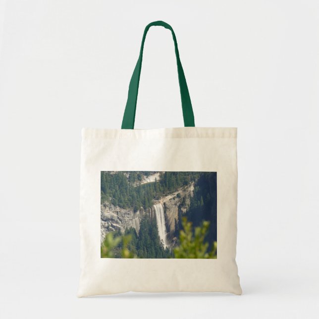 View of Vernal Falls from Glacier Point, CA Tote Bag (Front)