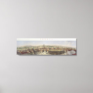 View of Verona, engraved by L. Cherbuin (colour en Canvas Print