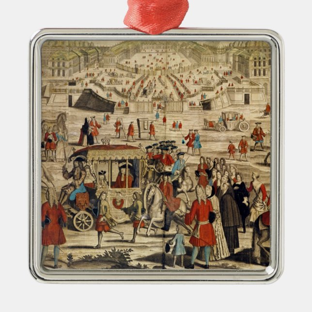 View of Versailles Metal Tree Decoration (Front)