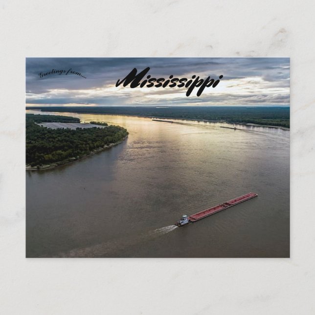 View of Vicksburg Mississippi Postcard (Front)