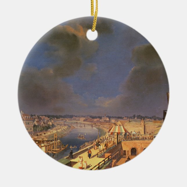 View of Vienna, 1819 (oil on canvas) Ceramic Tree Decoration (Front)