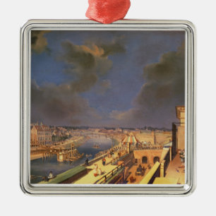 View of Vienna, 1819 (oil on canvas) Metal Tree Decoration