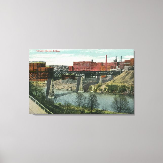 View of Vincent Street Bridge Canvas Print (Front)