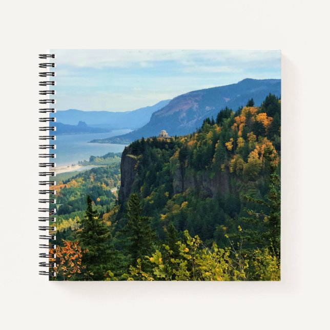View of Vista House, Columbia River, Oregon Notebook (Front)