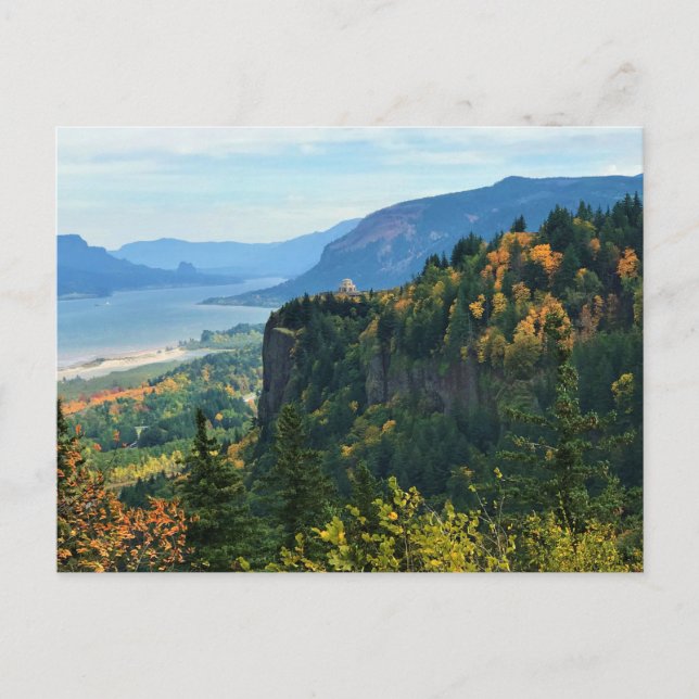 View of Vista House, Columbia River, Oregon Postcard (Front)