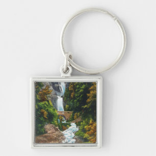 View of Wah-Kee-Na Falls Key Ring