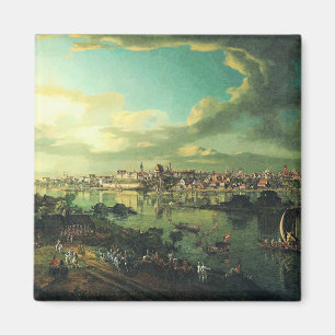 View of Warsaw from Praga by Bernardo Bellotto Magnet