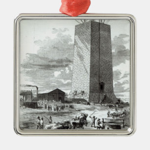 View of Washington Monument Metal Tree Decoration