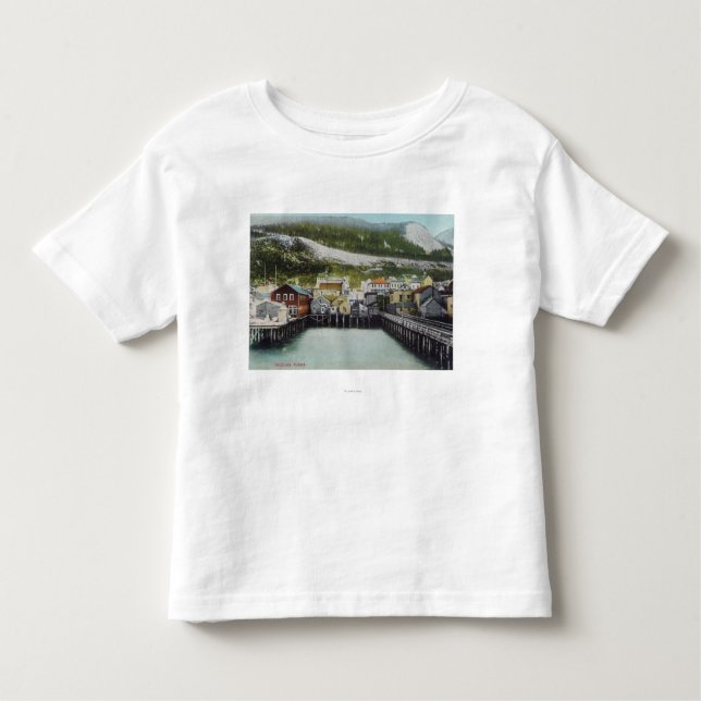 View of Waterfront & TownDouglass, AK Toddler T-Shirt (Front)