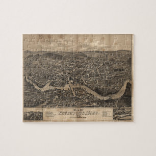 View of Watertown Massachusetts in 1879 Jigsaw Puzzle