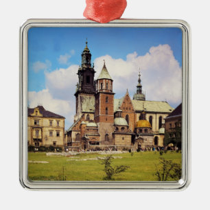 View of Wawel Cathedral Metal Tree Decoration