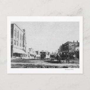 View of Webster Street Postcard