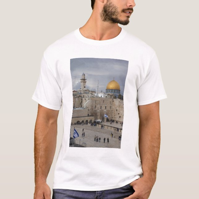 View of Western Wall Plaza, late afternoon T-Shirt (Front)