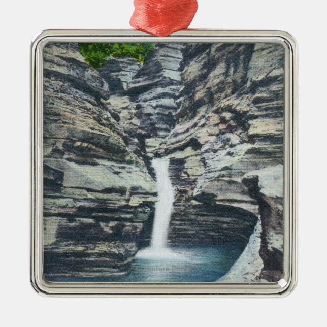 View of Whispering Falls Metal Tree Decoration (Front)