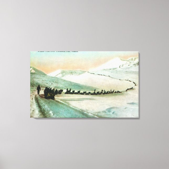 View of Winter Trail Climbers Canvas Print (Front)