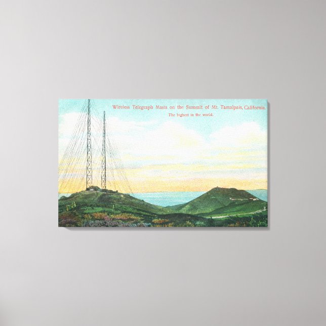 View of Wireless Telegraph Towers Canvas Print (Front)
