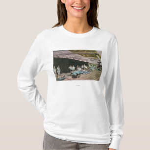 View of Workers at Eureka Slate Quarry T-Shirt