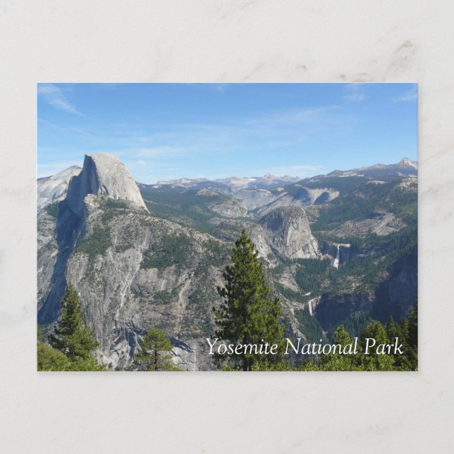 View of Yosemite from Glacier Point, CA Postcard (Front)