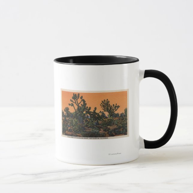 View of Yucca Trees in the Mohave Desert Mug (Right)