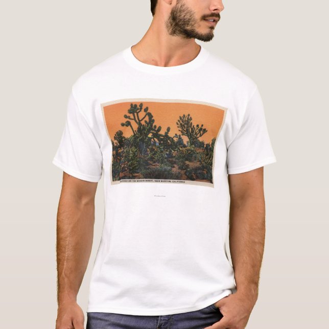 View of Yucca Trees in the Mohave Desert T-Shirt (Front)
