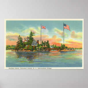 View of Zavikon Island Poster