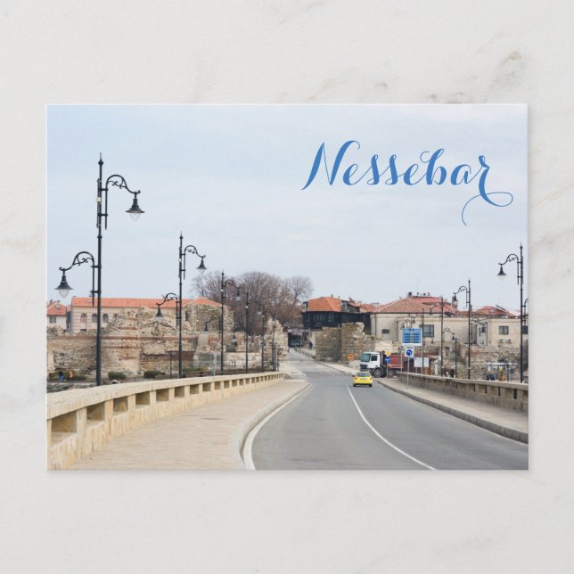 View on Old Town of Nesebur Postcard (Front)