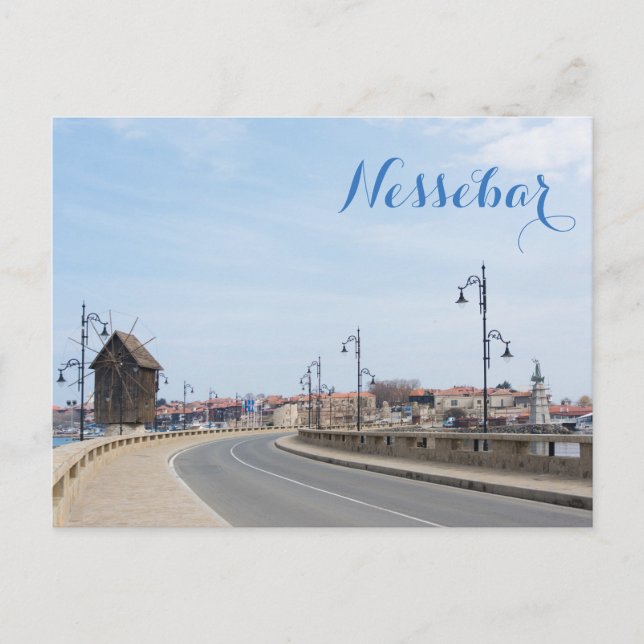 View on Old Town of Nesebur Postcard (Front)