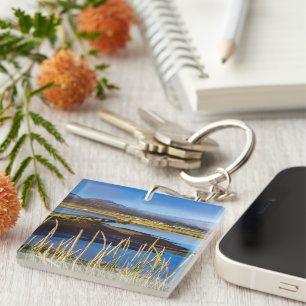 View on Saudarkrokur and Skagafjordur, Iceland Key Ring
