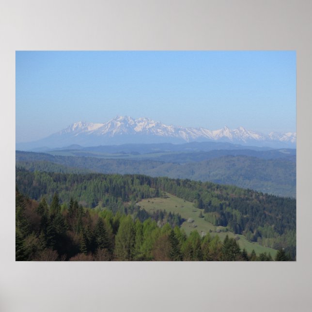 View on Tatras from Beskids Poster (Front)