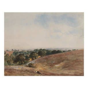 View on the South Downs - John Martin Poster