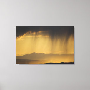 View onto successive hills along the Top of Canvas Print